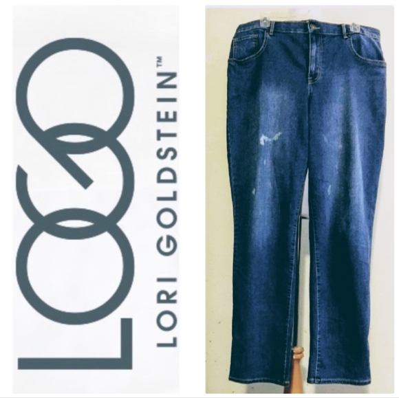 14T LOGO by Lori Goldstein Distressed Jeans - Picture 1 of 7
